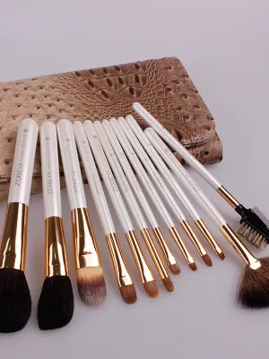 12pcs Portable Makeup Brush Set