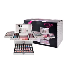 132-Color All-in-One Professional Makeup Kit - Complete Cosmetic Set with Eyeshadow, Blush, Lip Gloss, Highlighter, Brushes, & Contour