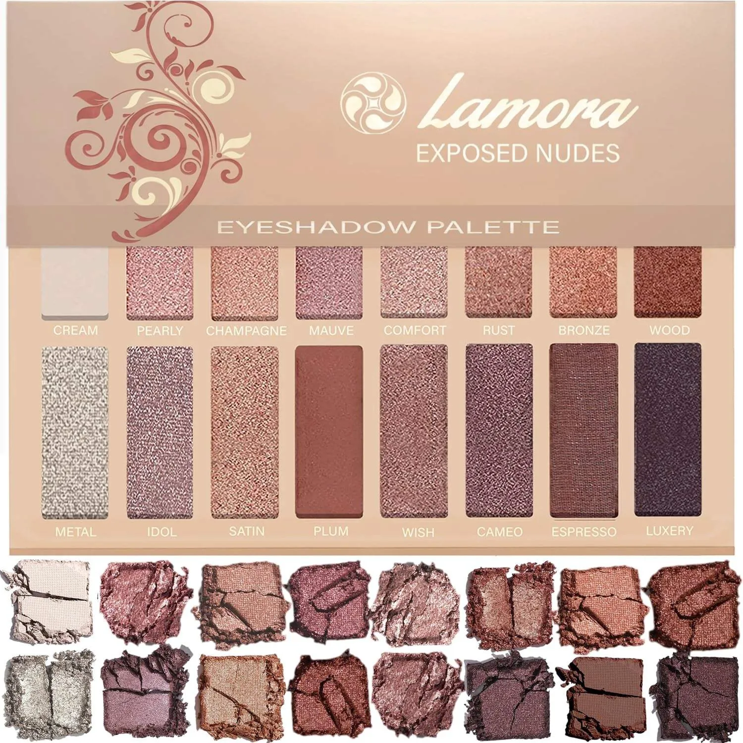 16-Color Pro Eyeshadow Palette - Matte & Shimmer