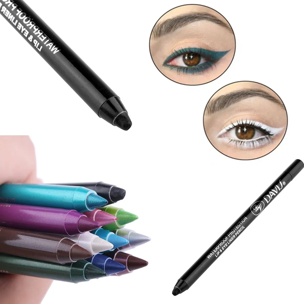 1PC  Long lasting Beauty Eye Liner Pencil Pigment Waterproof