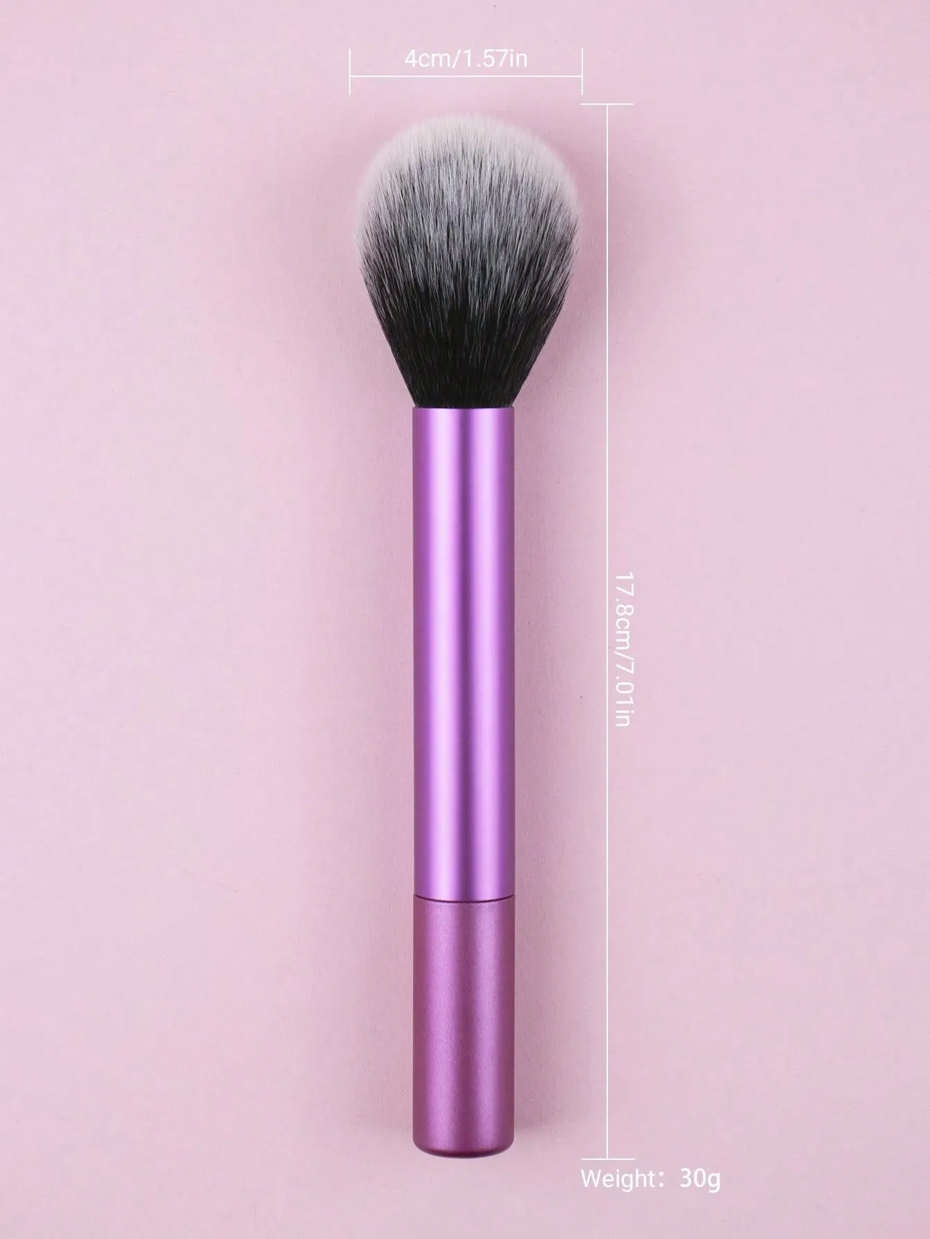 1pc Orange Loose Powder Brush, Traceless Portable Flame Retardant Makeup Brush, Cosmetic Tool