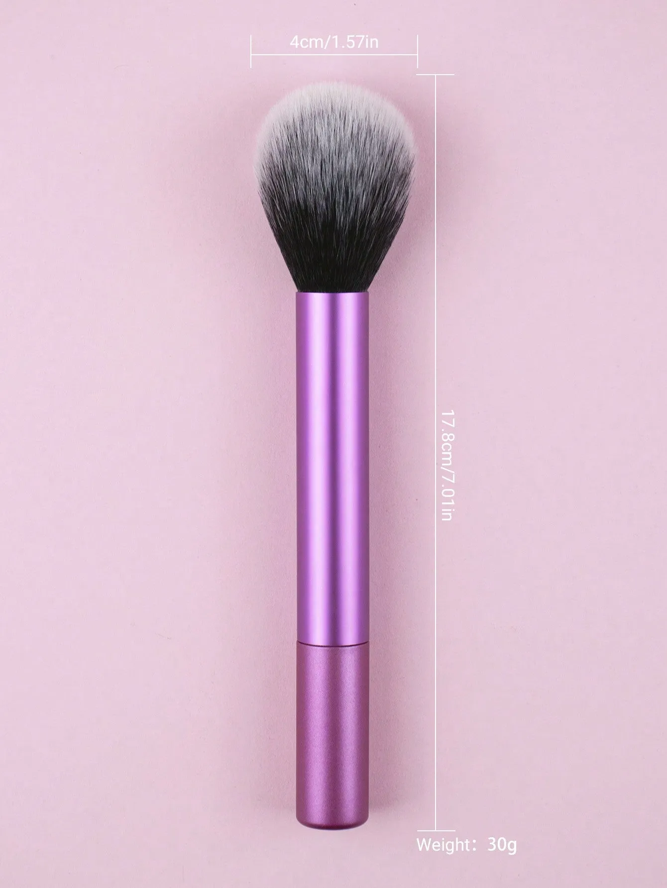 1pc Orange Loose Powder Brush, Traceless Portable Flame Retardant Makeup Brush, Cosmetic Tool