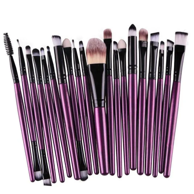 20 top quality makeup brushes in one set for less money