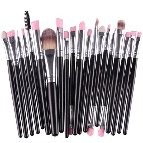 20 top quality makeup brushes in one set for less money