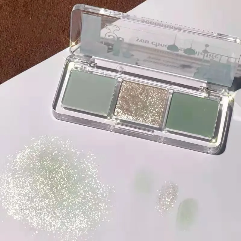 3-COLOR MINT GREEN EYE-SHADOW MK131