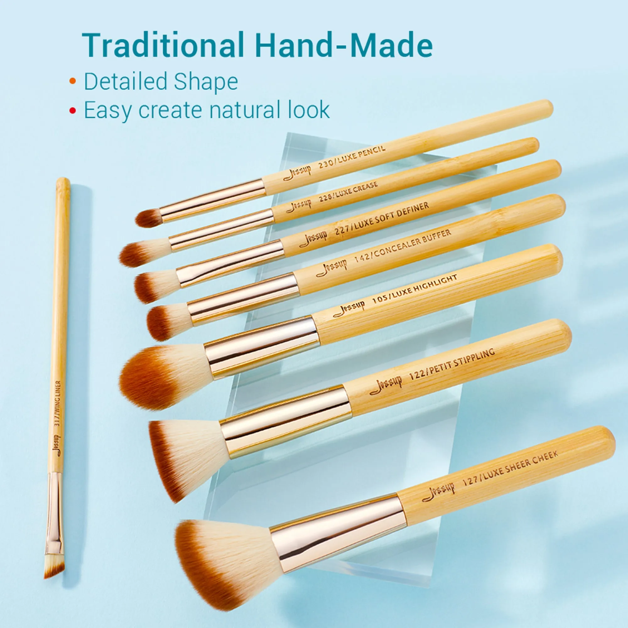 Bamboo Mini Brush Set  8 pcs T138