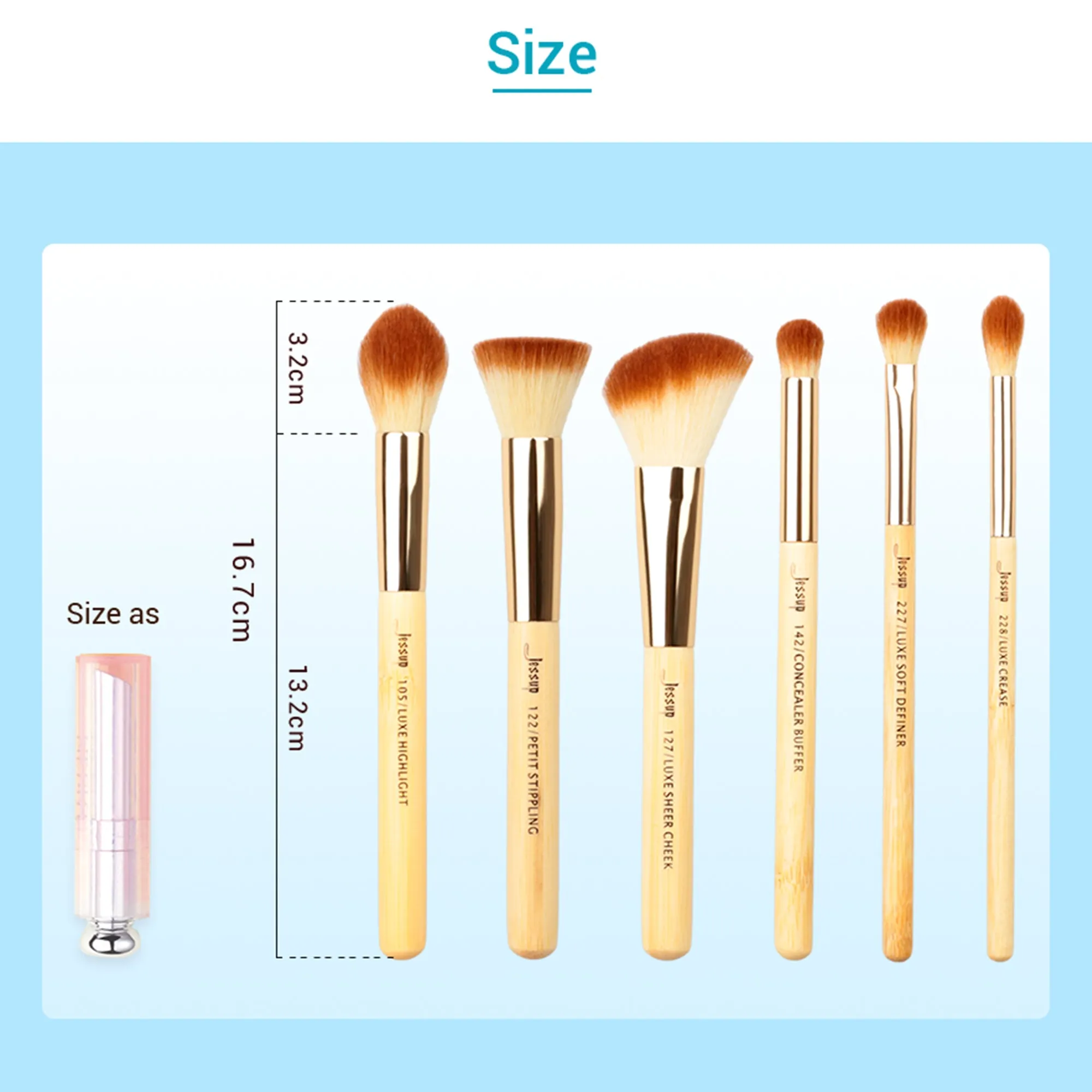 Bamboo Mini Brush Set  8 pcs T138