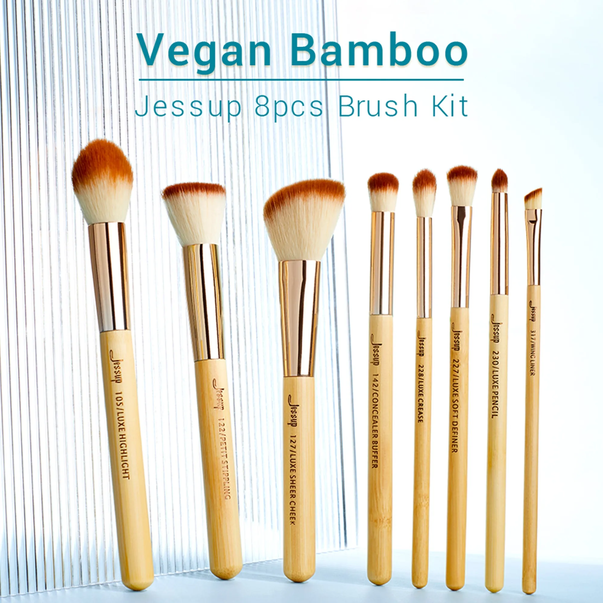 Bamboo Mini Brush Set  8 pcs T138