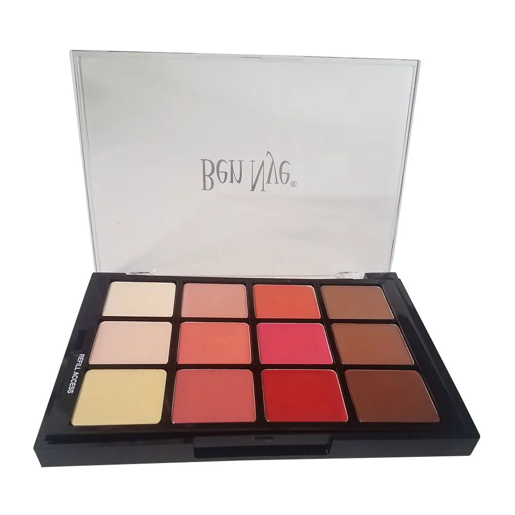 Ben Nye Studio Color Blush   Contour Palette - Light- Medium (STP-11)