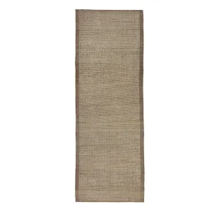 Brown Zameen Transitional Wool Runner - 3'5" x 9'8"