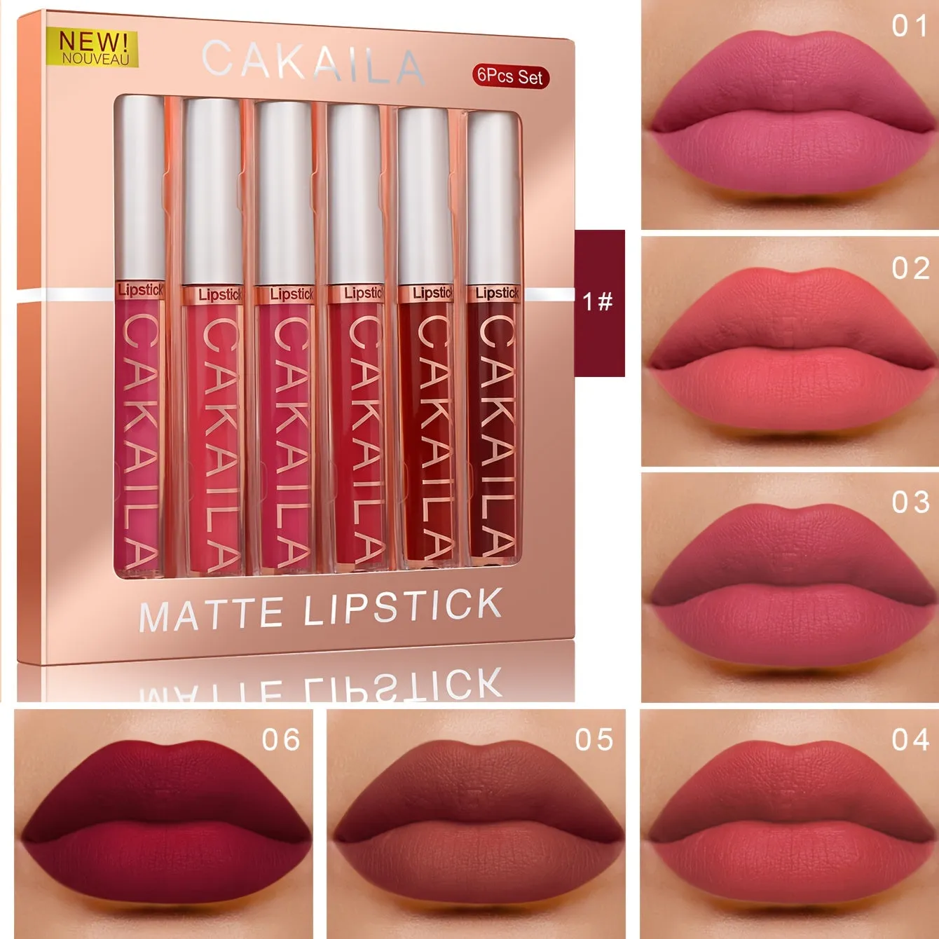 Cakaila Matte Liquid Lipstick set