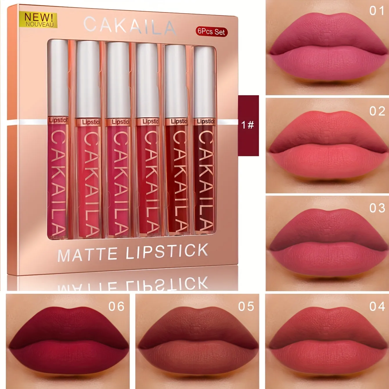 Cakaila Matte Liquid Lipstick set