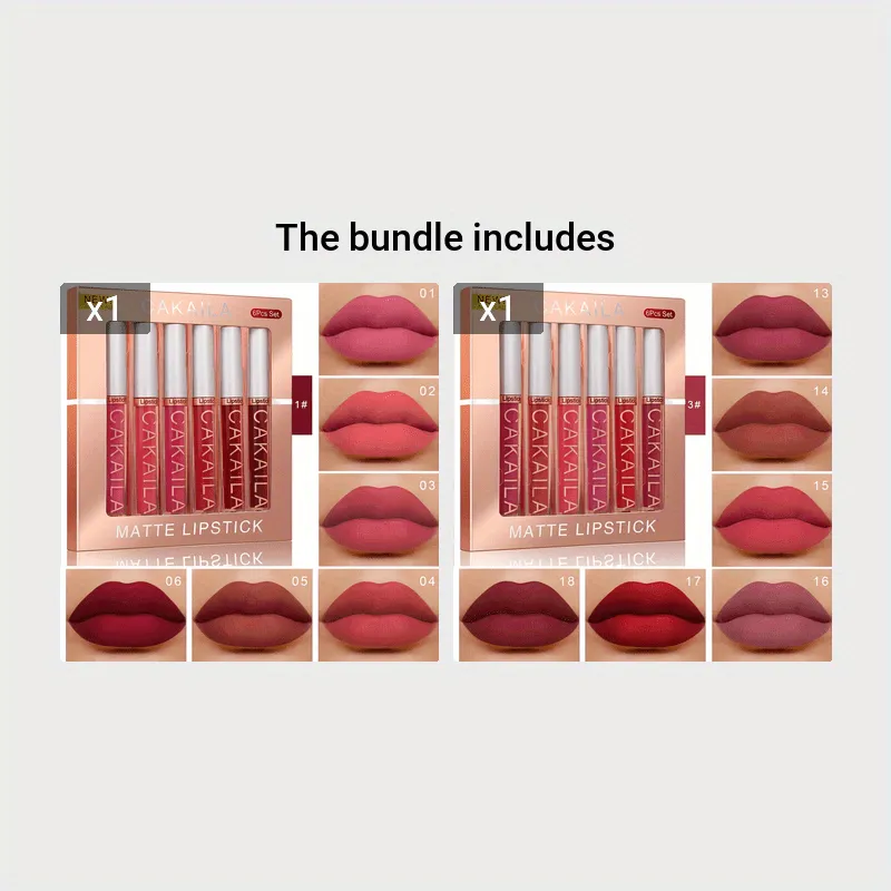 Cakaila Matte Liquid Lipstick set