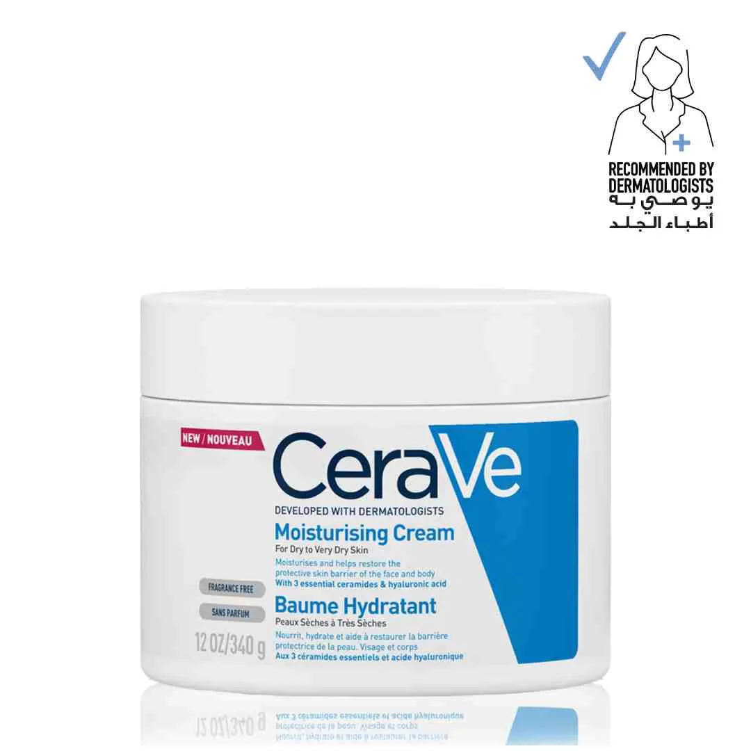 Cerave Moisturizing Cream for Dry Skin with Hyaluronic Acid 340G