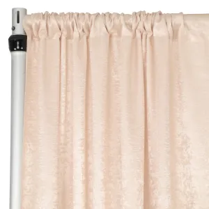 Crinkle Shimmer 12ft H x 52" W Drape/Backdrop Panel - Champagne