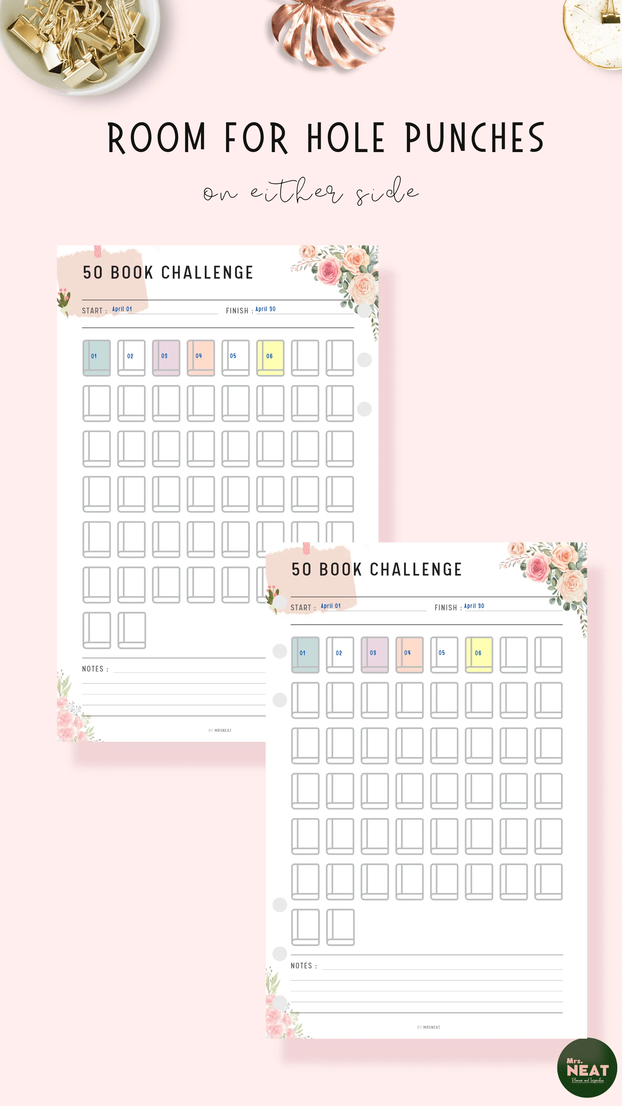 Floral Book Challenge Bundle - M008