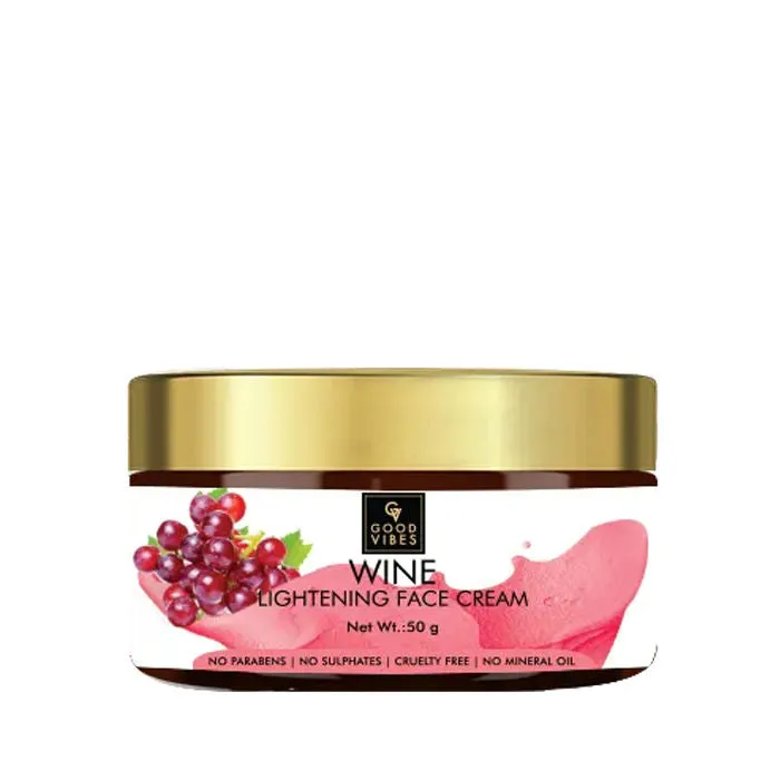 Good Vibes Lightening Face Cream - Wine (50 gm)