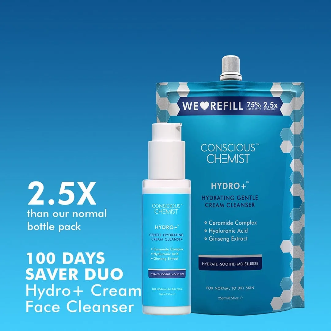 Hydrating Face Wash & Refill ( 100 Days Pack ) | 350 ml