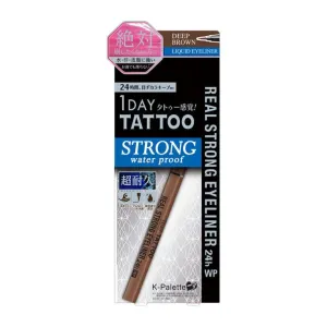 K-Palette 1DAY TATTOO Strong Water Proof Liquid Eyeliner (Dark Brown) 日本K-Palette 超持久防水眼线笔 (深棕色)