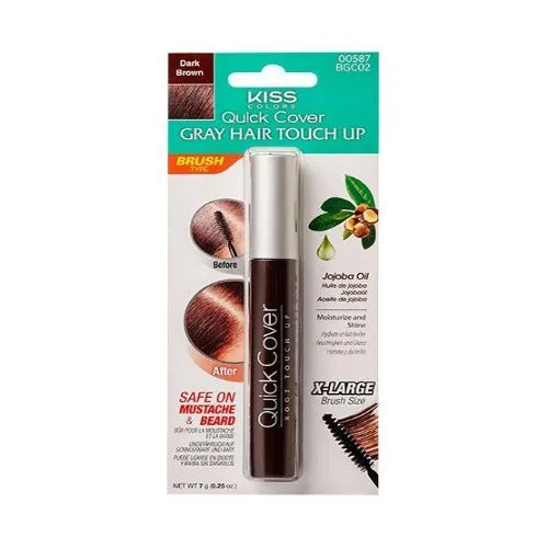 Kiss Quick Cover Gray Hair Touch Up Brush-In Mascara All Colors