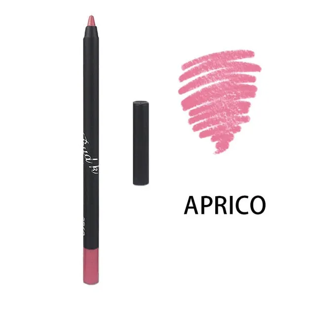 Lip Liner eyeliner Pencils Easy to Wear Waterproof Matte  10colors