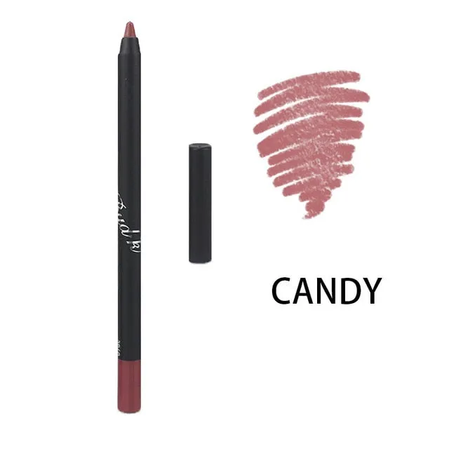 Lip Liner eyeliner Pencils Easy to Wear Waterproof Matte  10colors