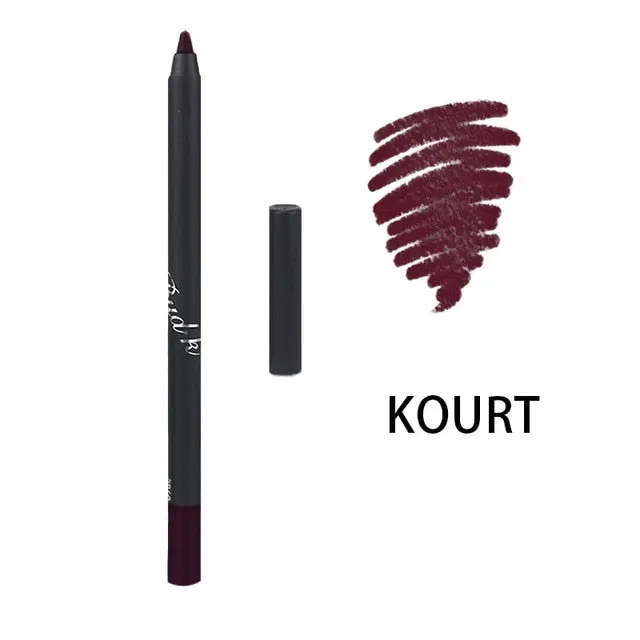 Lip Liner eyeliner Pencils Easy to Wear Waterproof Matte  10colors