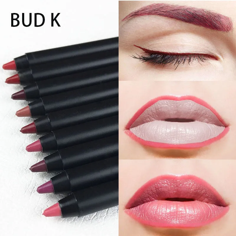 Lip Liner eyeliner Pencils Easy to Wear Waterproof Matte  10colors