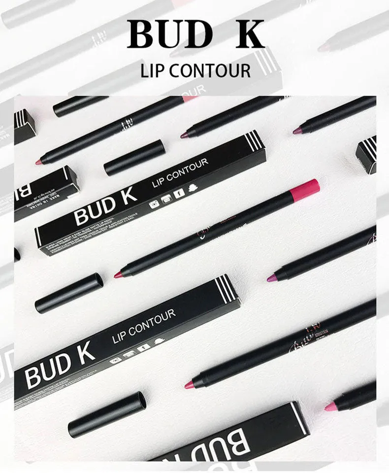 Lip Liner eyeliner Pencils Easy to Wear Waterproof Matte  10colors