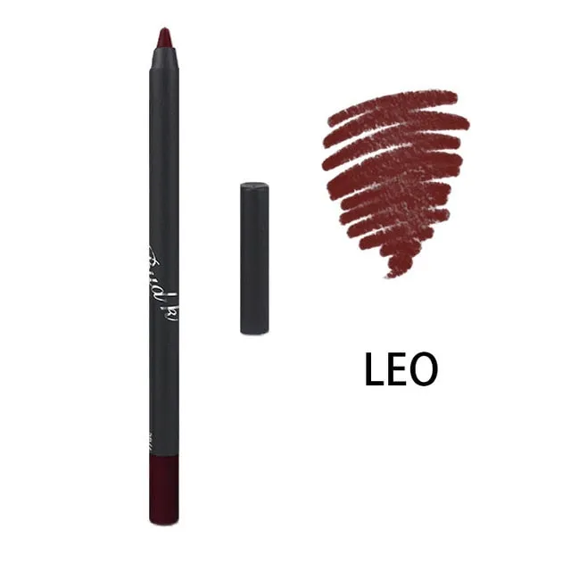 Lip Liner eyeliner Pencils Easy to Wear Waterproof Matte  10colors