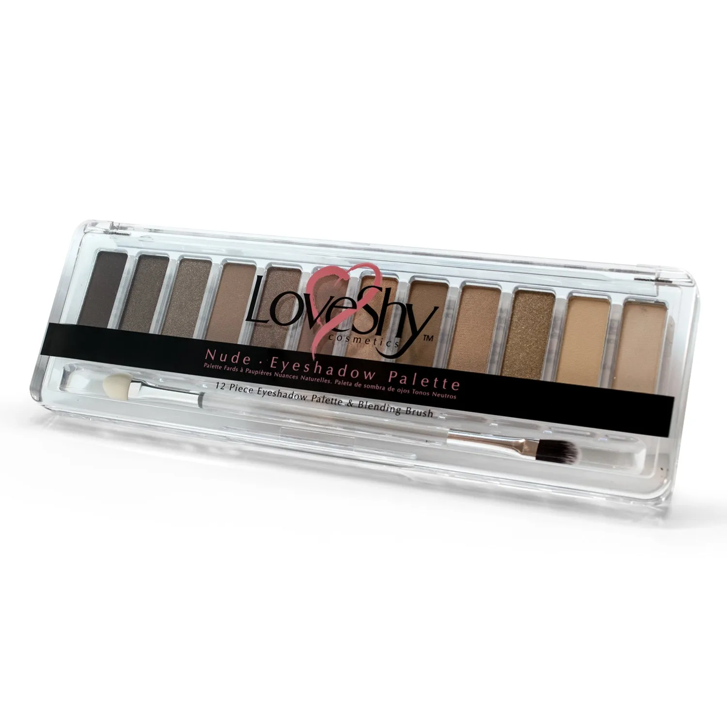 LoveShy Cosmetics Nude 12 Shade Eyeshadow Palette