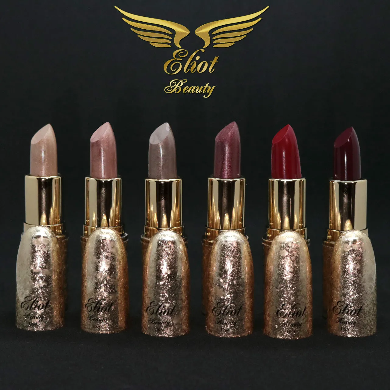 Luxury Long Lasting Lipsticks - A Set of All 6 Beautiful Colors - Eliot Beauty