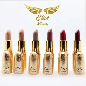 Luxury Long Lasting Lipsticks - A Set of All 6 Beautiful Colors - Eliot Beauty