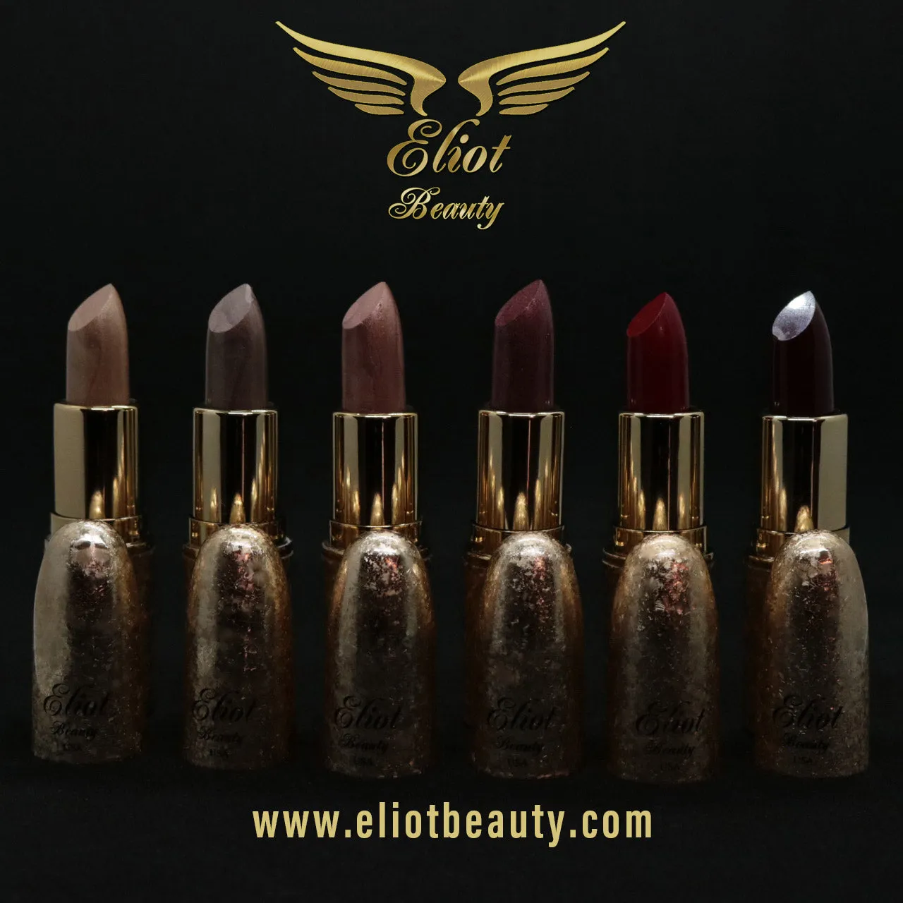 Luxury Long Lasting Lipsticks - A Set of All 6 Beautiful Colors - Eliot Beauty