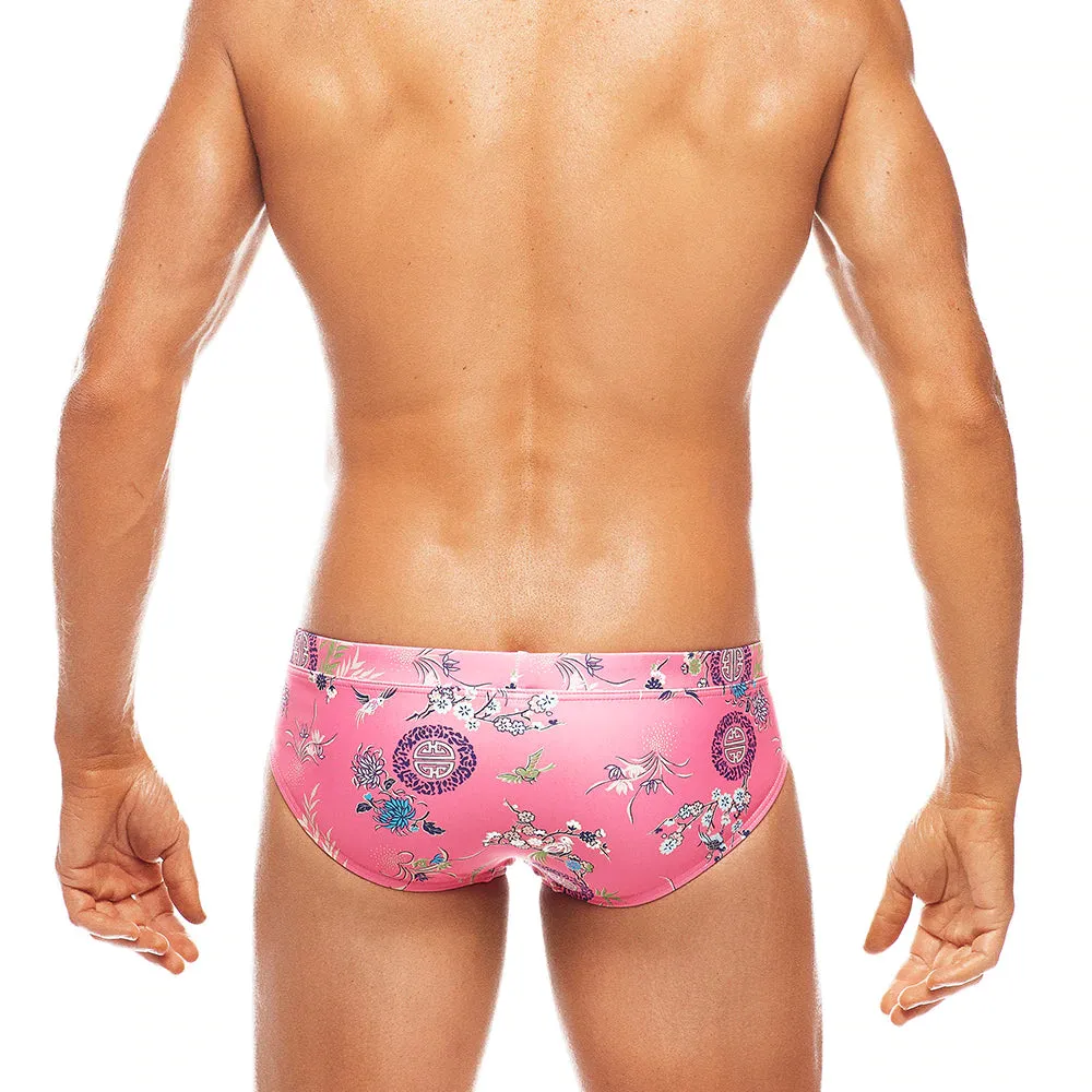 Macau Swim LoRise Brief (Pink Blossom)