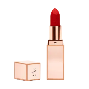 Major Headlines Matte Suede Lipstick in That's Why She's Late (Cherry Red)