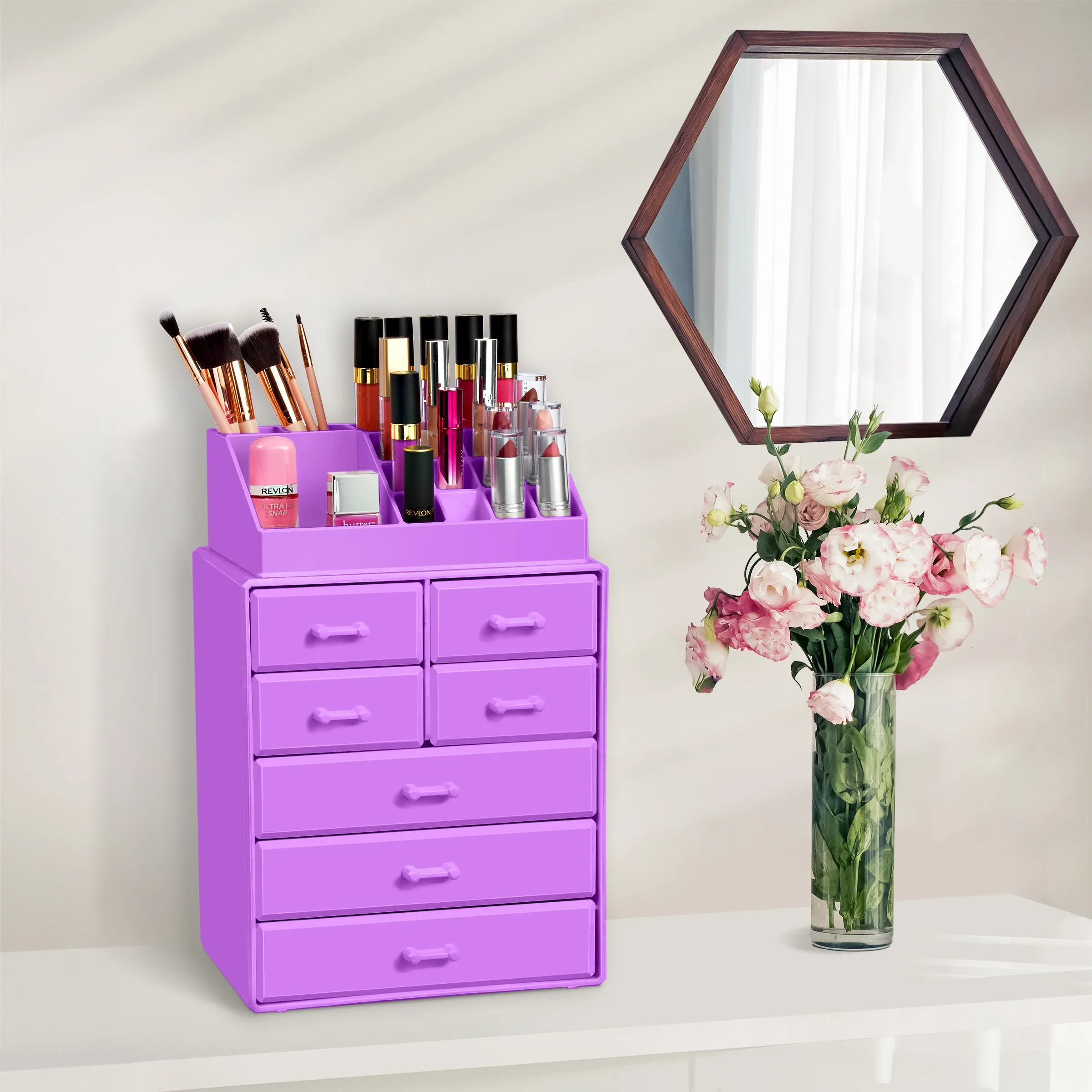 Makeup Organizer Tall (7 Drawer)