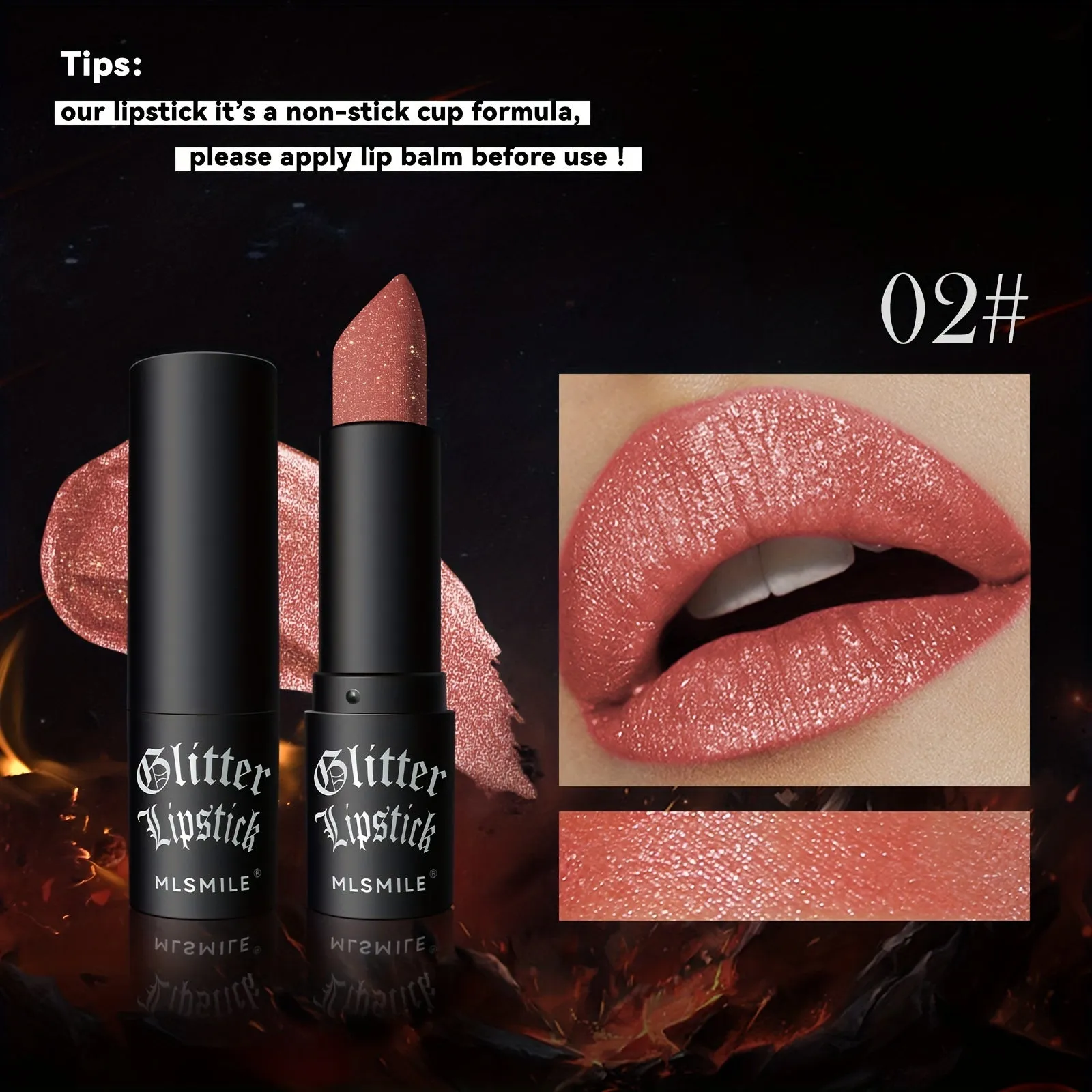 MLSMILE Glitter Lipstick Set