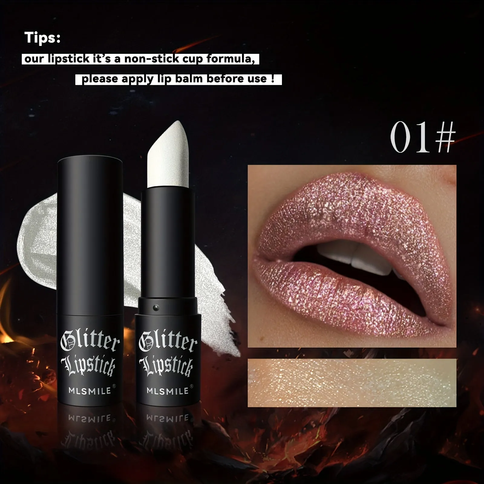 MLSMILE Glitter Lipstick Set