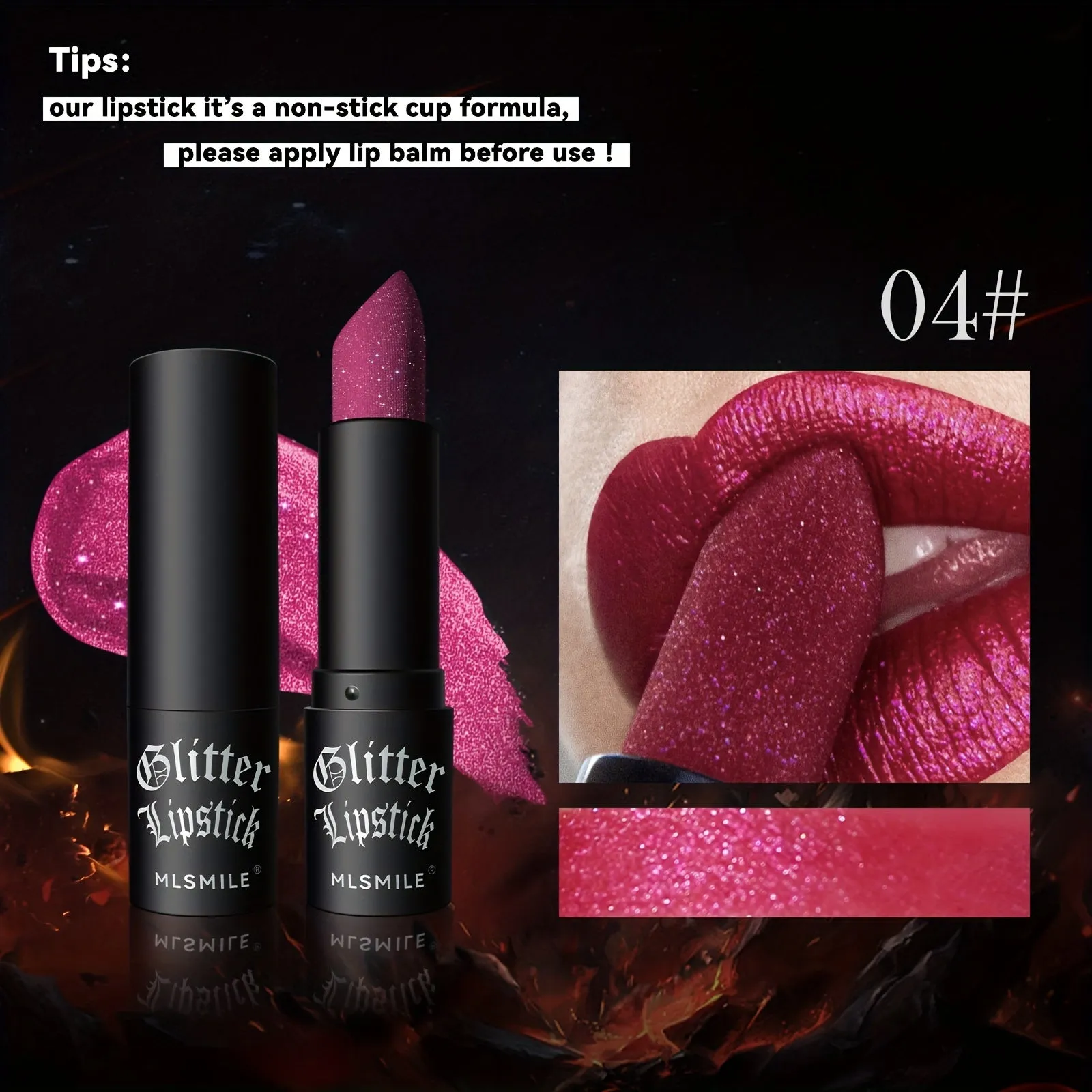 MLSMILE Glitter Lipstick Set