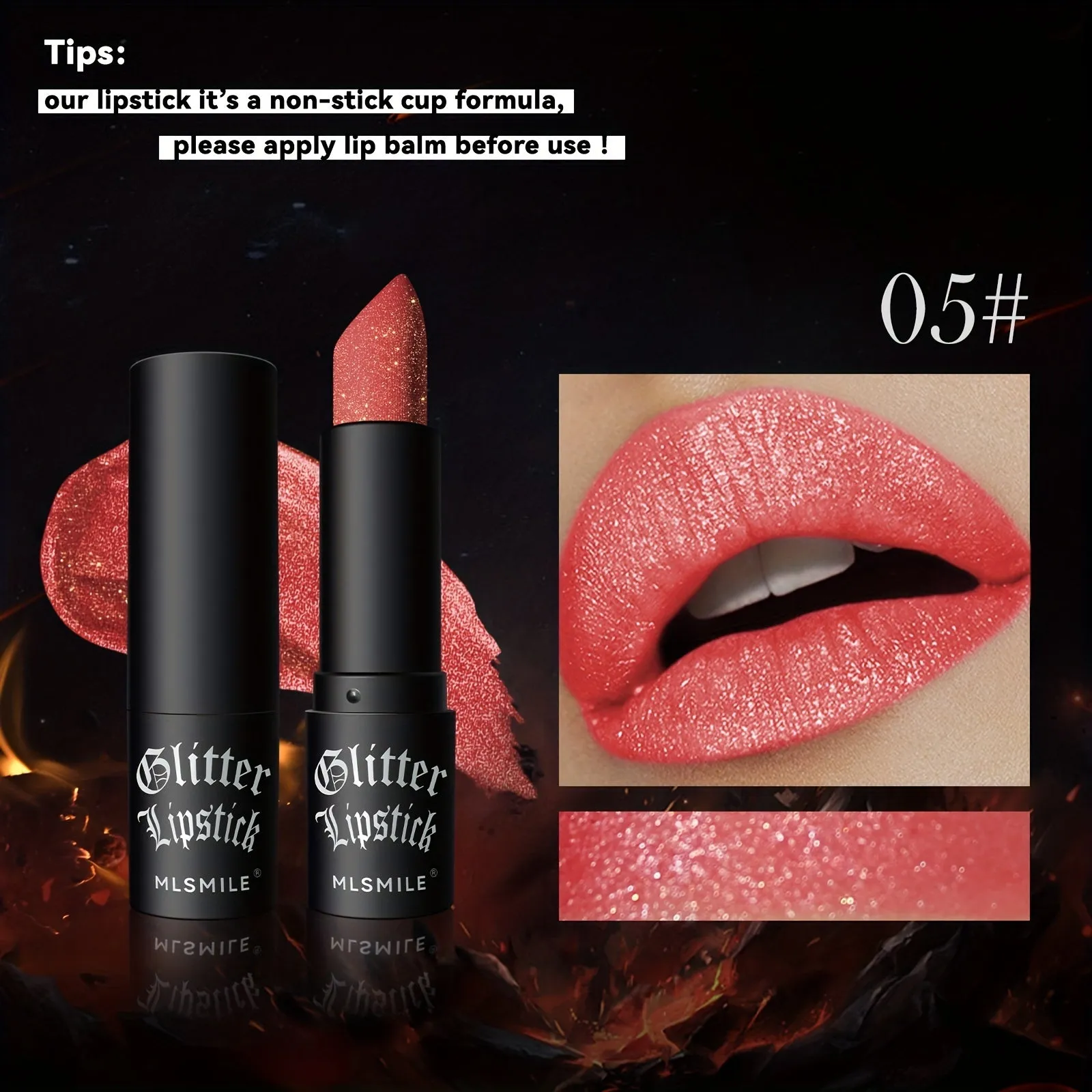 MLSMILE Glitter Lipstick Set