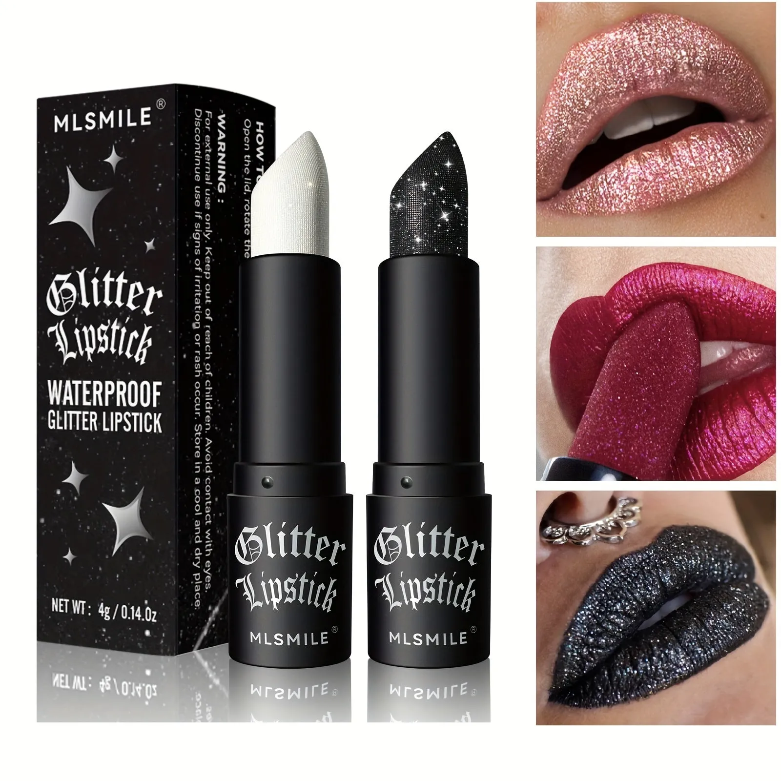 MLSMILE Glitter Lipstick Set