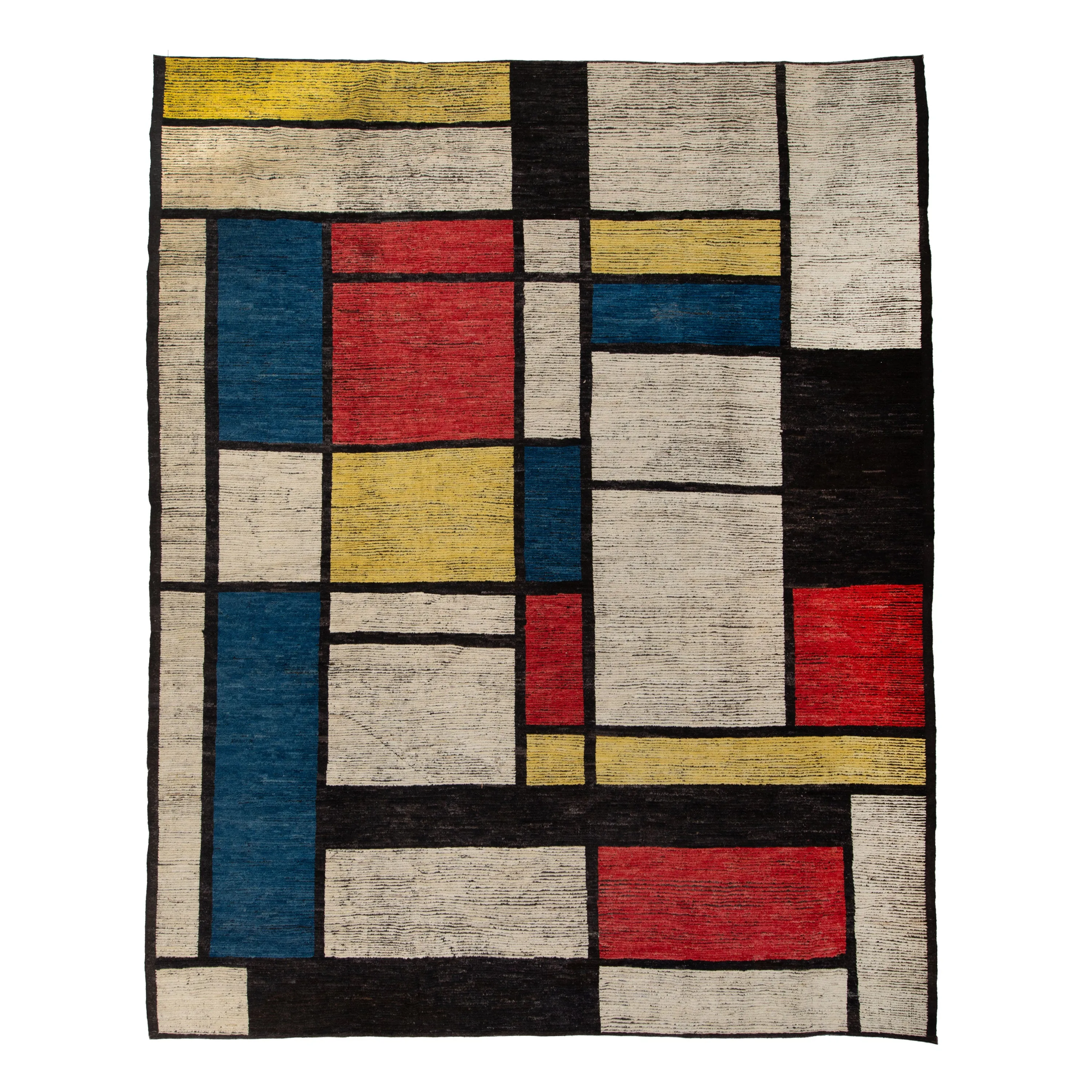 Mutlicolored Zameen Transitional Wool Rug- 12'4" x 14'11"