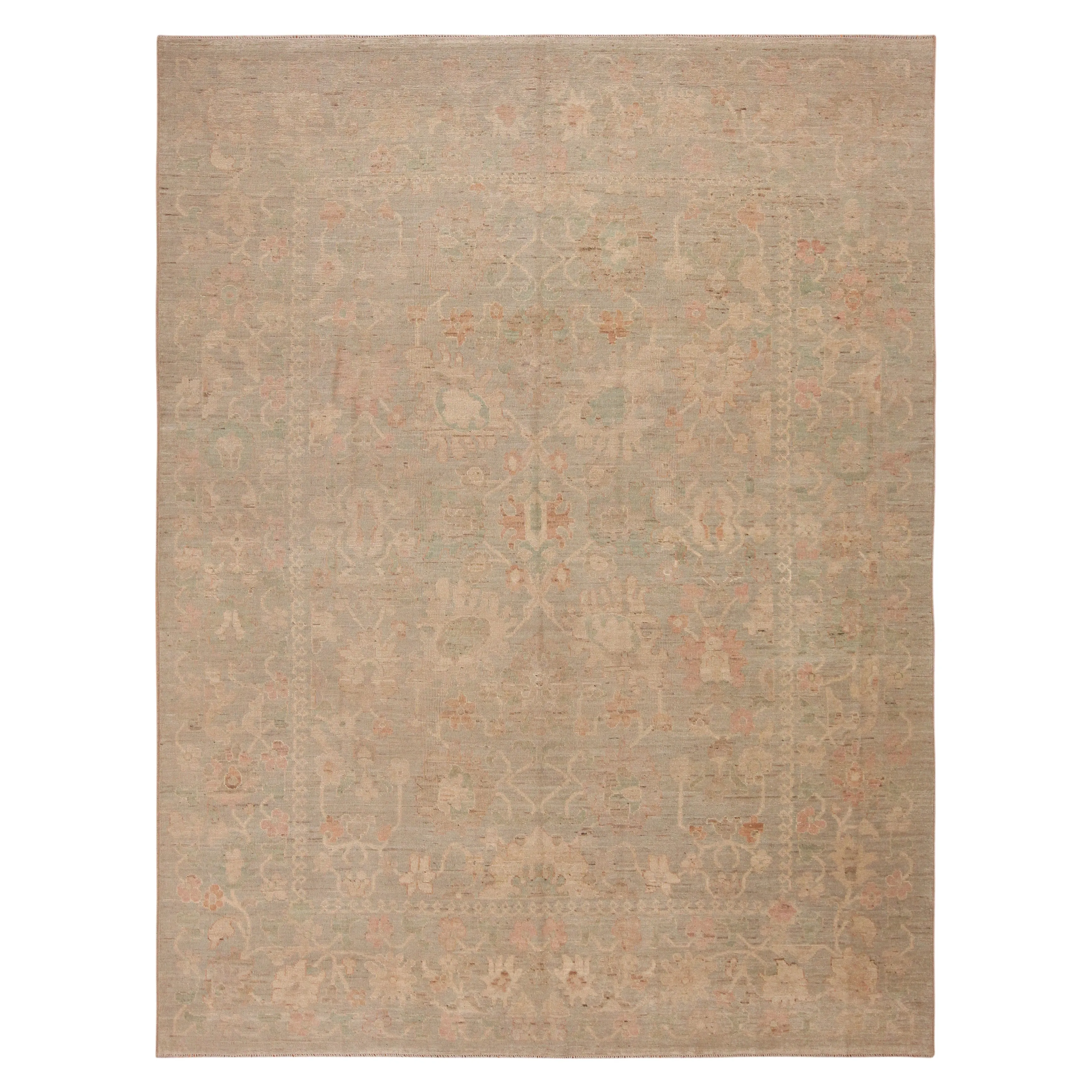 Natural Modern Wool Rug - 9' x 11'9"