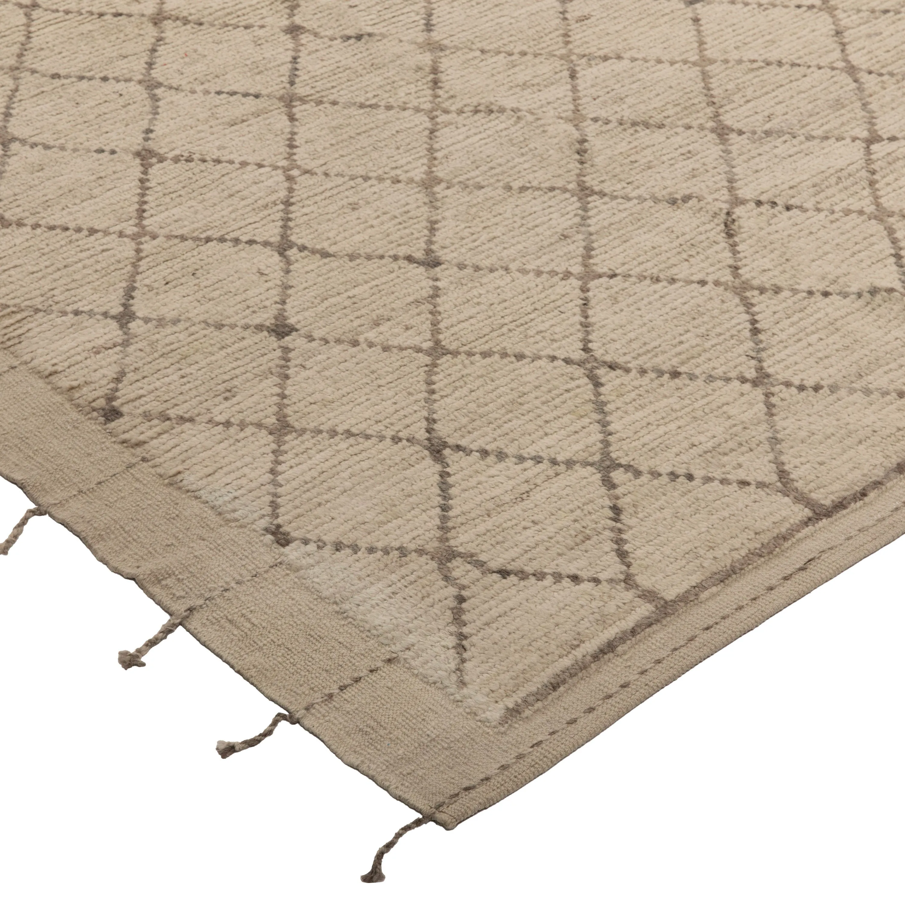 Natural Zameen Transitional Wool Rug - 10'5" x 13'11"