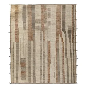 Natural Zameen Transitional Wool Rug - 12'8" x 15'