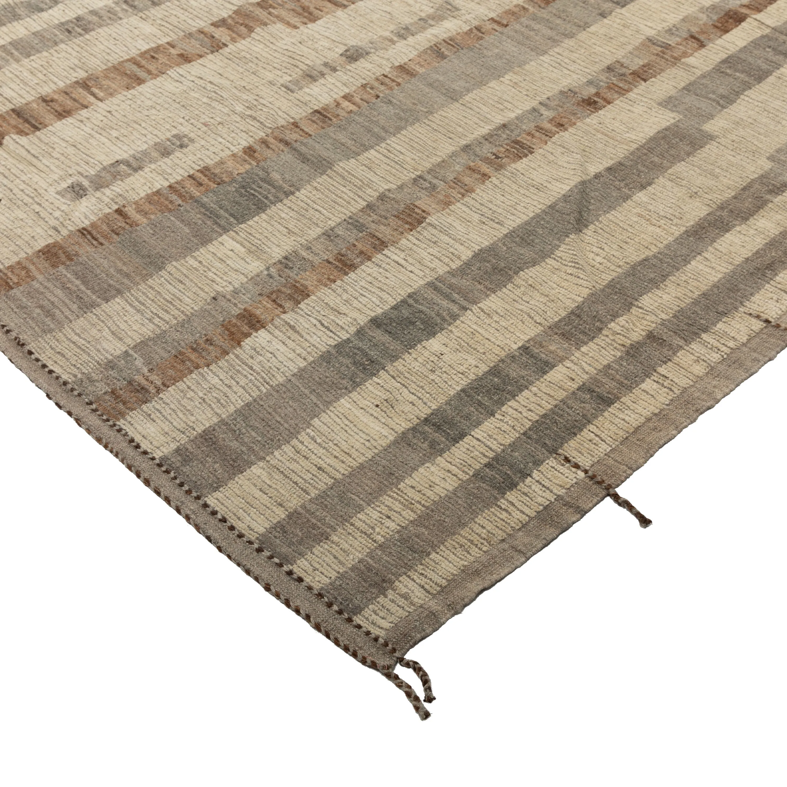 Natural Zameen Transitional Wool Rug - 12'8" x 15'