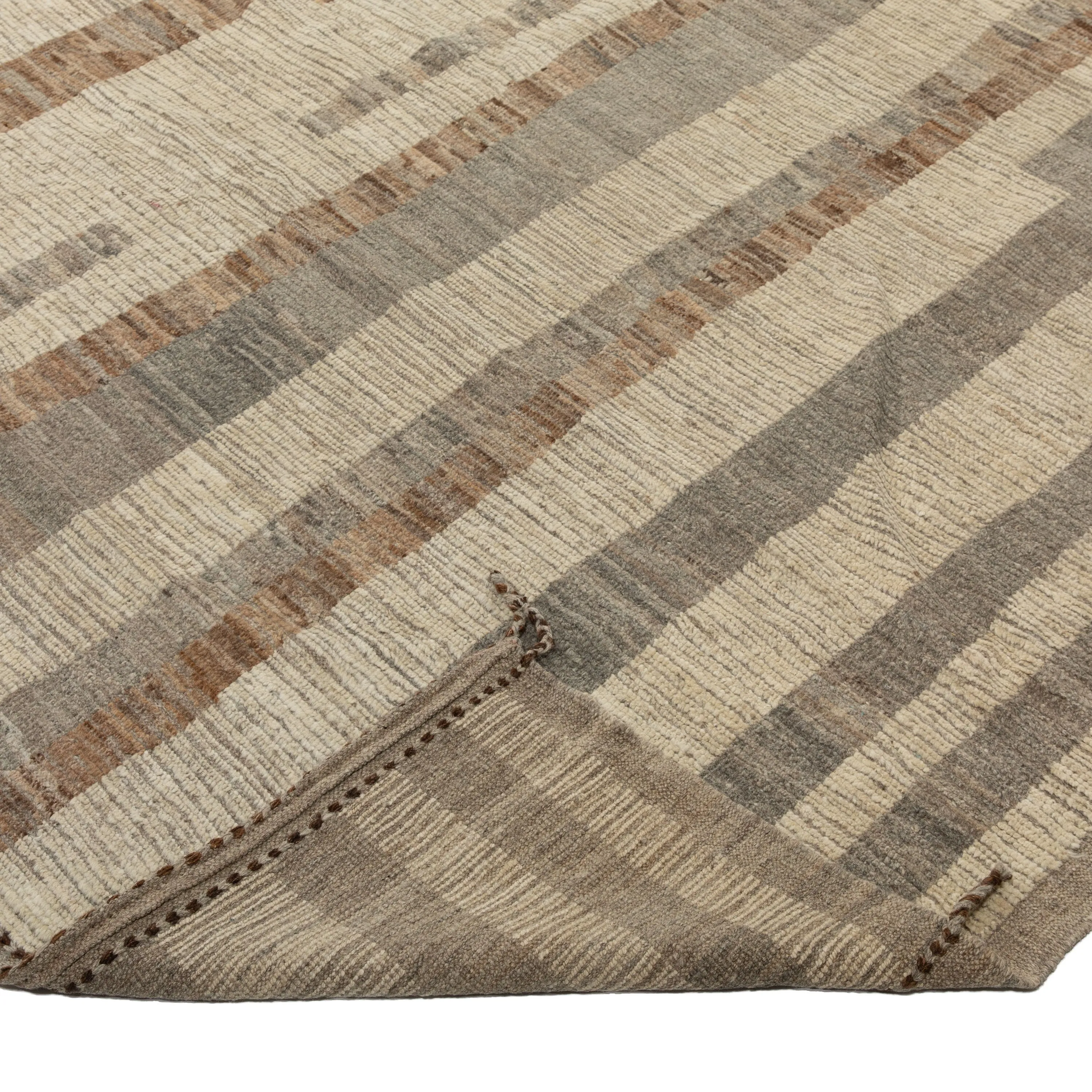 Natural Zameen Transitional Wool Rug - 12'8" x 15'