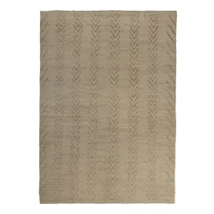 Natural Zameen Transitional Wool Rug - 6'5" x 9'7"