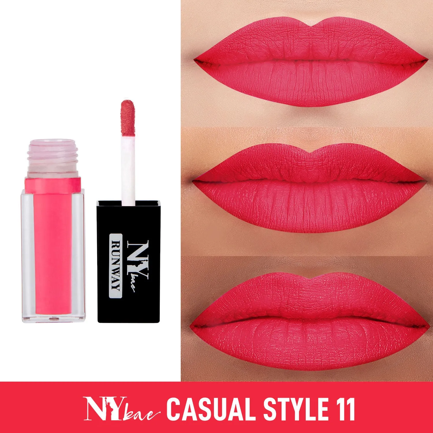 NY Bae Liquid Lipstick, Runway Range - Grand Central Terminal Casual Style 11